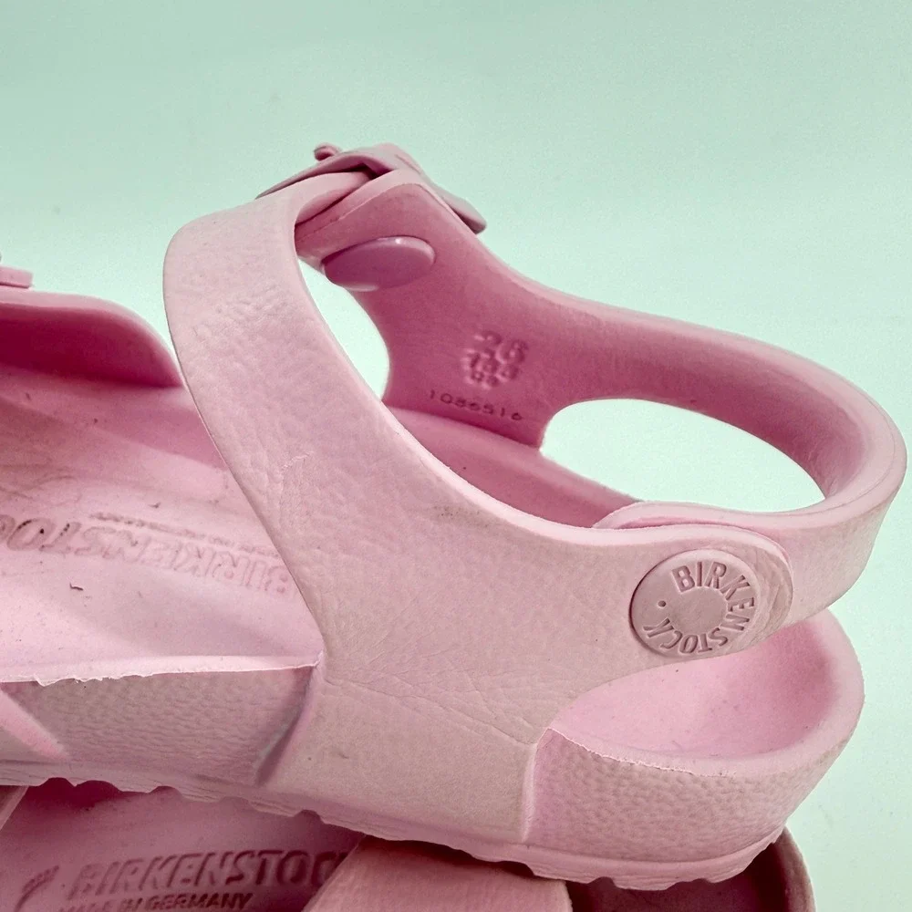 Birkenstock Rio EVA Sandals Kids Size 26 Pink Waterproof Lightweight Strappy